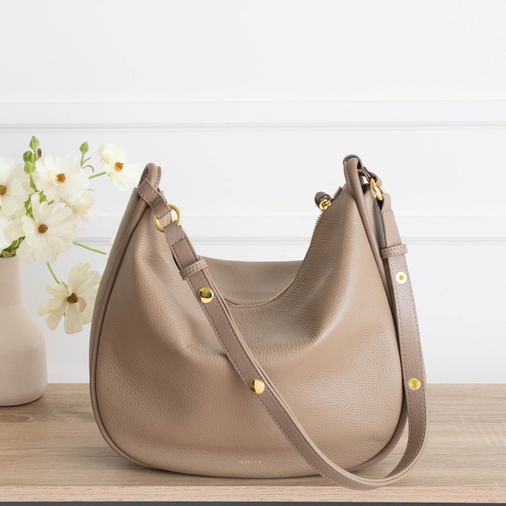 Marley Hobo in Biscotti - Genuine Pebbled Leather - Picture 5 of 13